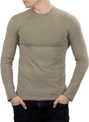 281Z Mens Military Stretch Cotton Long Sleeve T-Shirt - Tactical Hiking Outdoor Undershirt - Punisher Combat Line