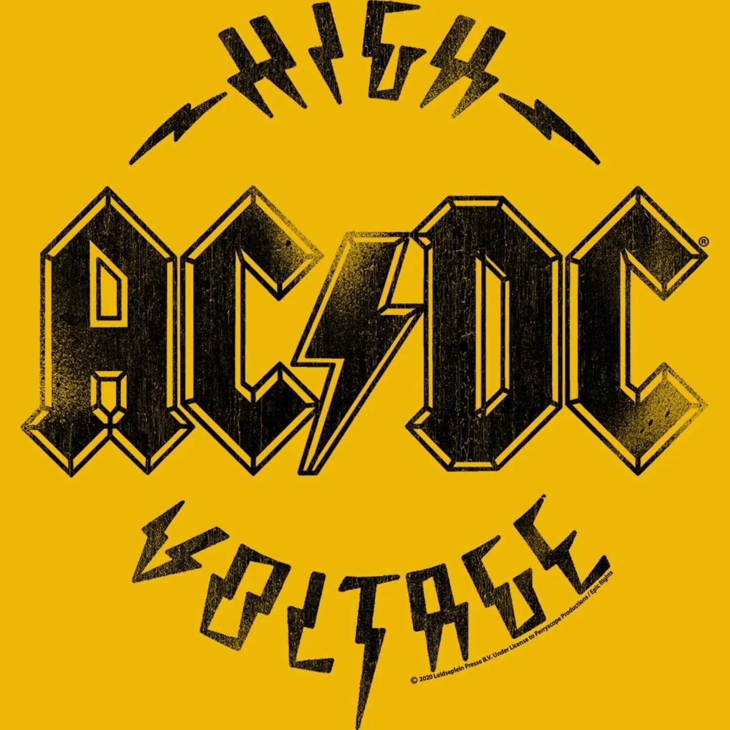ACDC Rock Band High Voltage Album Ladies Muscle Tank Top