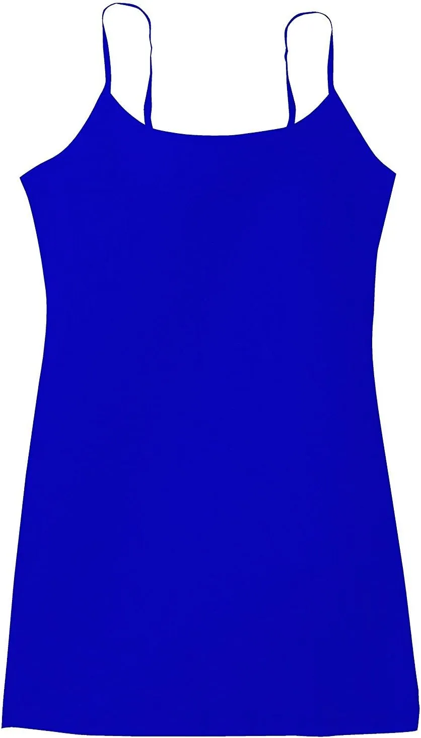 Active Basic Junior Women's Casual Plain Layering Camisole Cami Top Tank - 4 Pack
