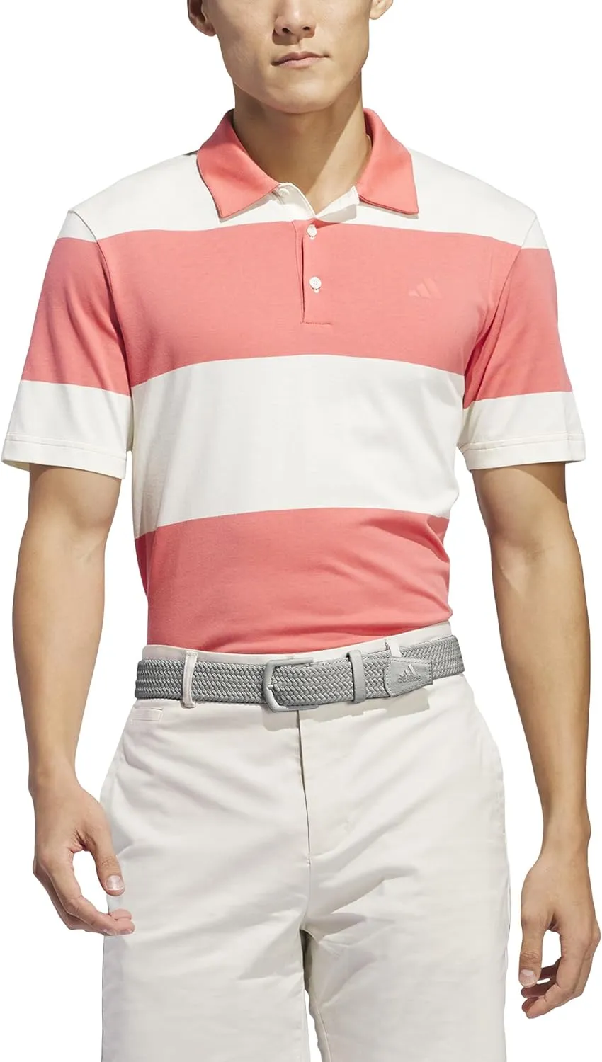 adidas Men's Colorblock Rugby Stripe Polo Shirt