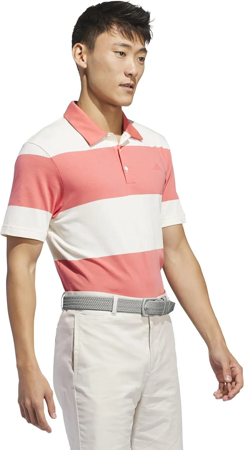 adidas Men's Colorblock Rugby Stripe Polo Shirt