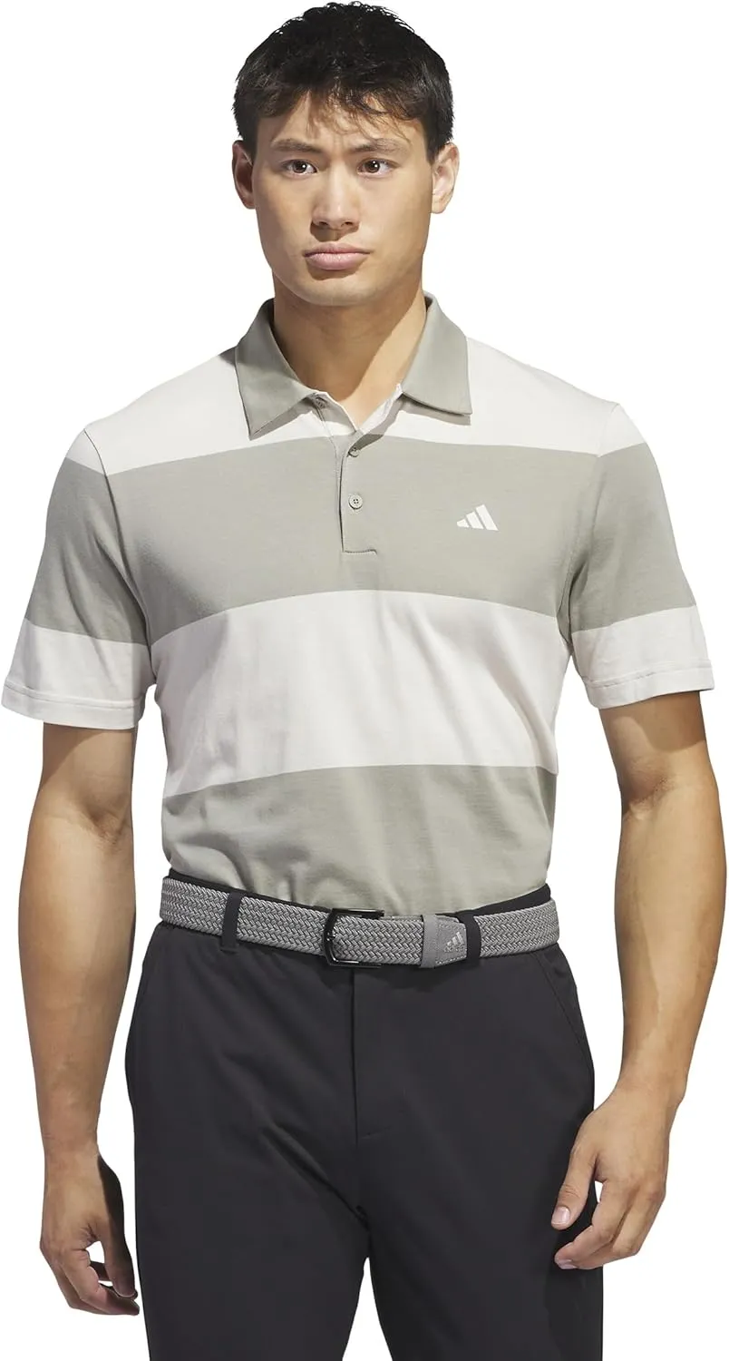 adidas Men's Colorblock Rugby Stripe Polo Shirt