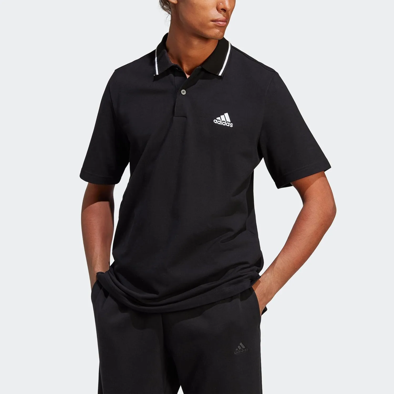 adidas Men's Essentials Piqu Small Logo Polo Shirt