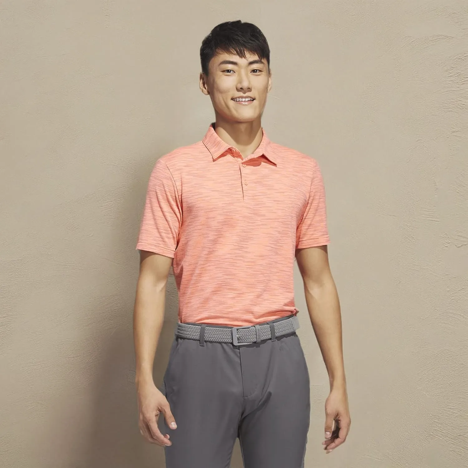 adidas Men's Space Dye Golf Polo Shirt