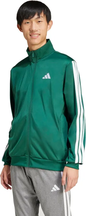 adidas Men's Tall Size 3-Stripes Tricot Track Top, Collegiate Green