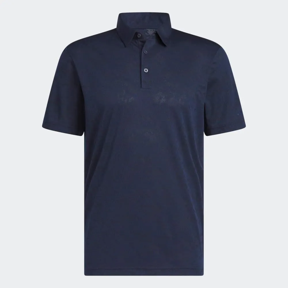adidas Men's Textured Jacquard Golf Polo Shirt