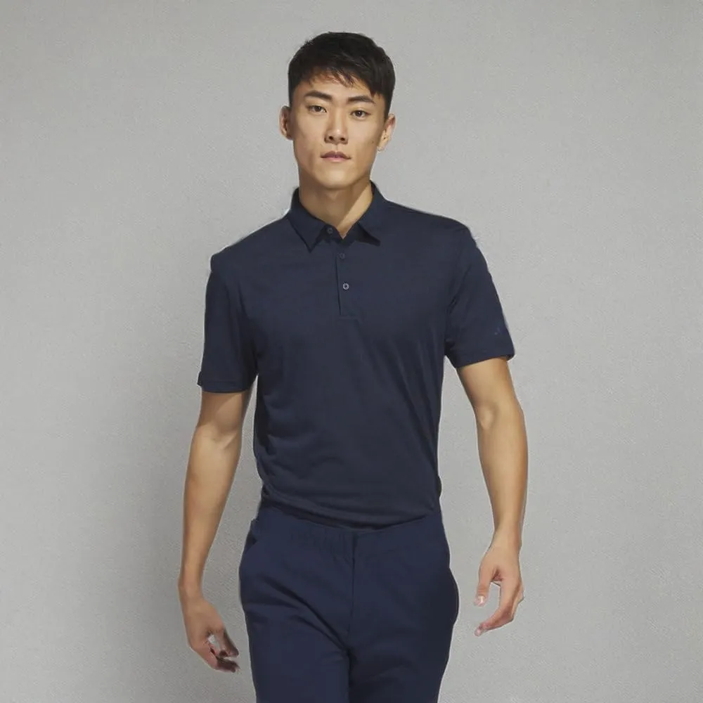 adidas Men's Textured Jacquard Golf Polo Shirt