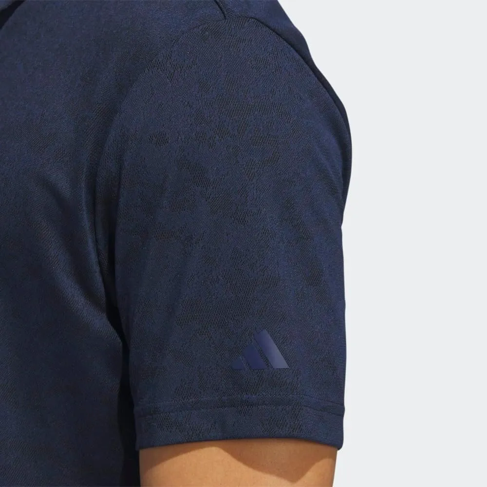 adidas Men's Textured Jacquard Golf Polo Shirt