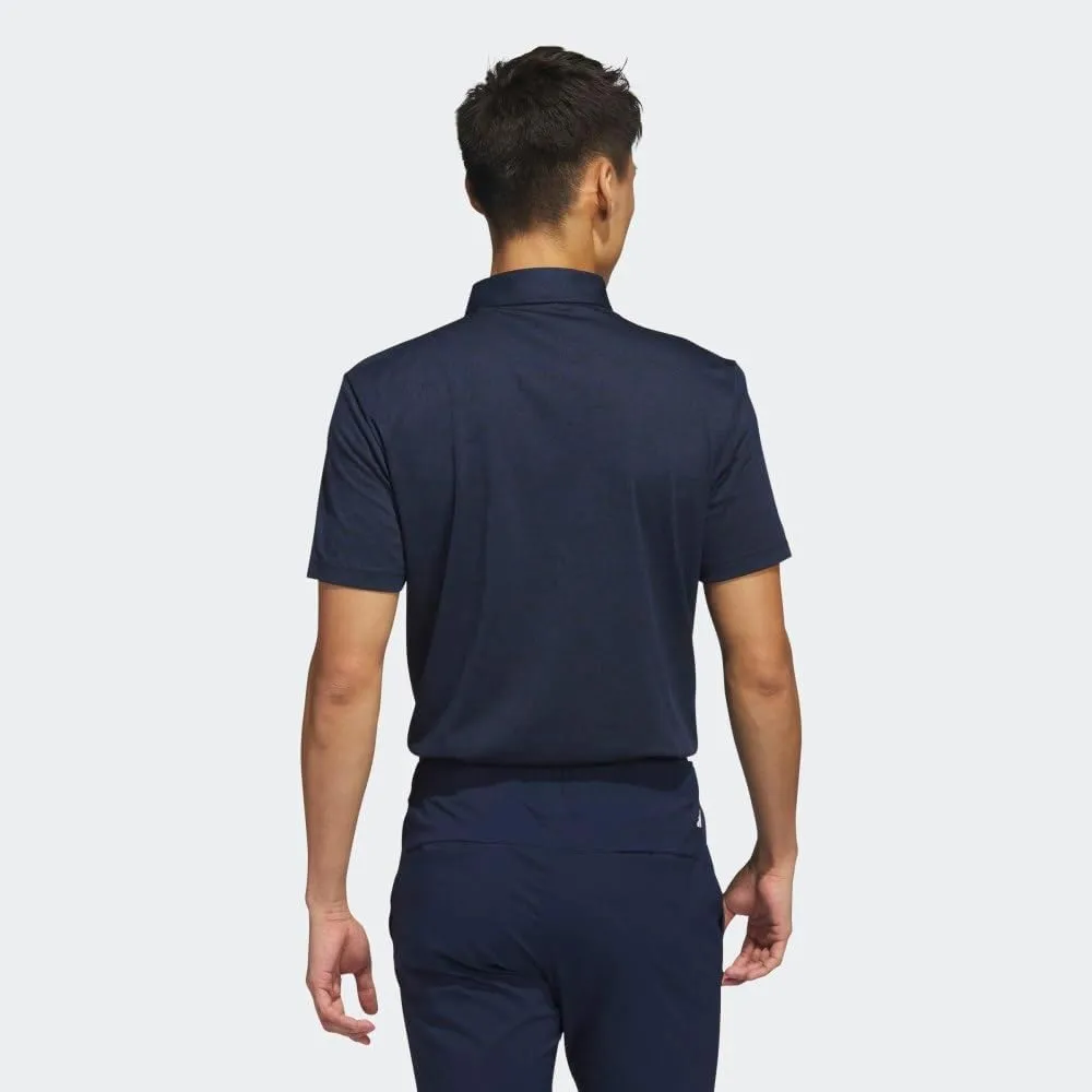 adidas Men's Textured Jacquard Golf Polo Shirt