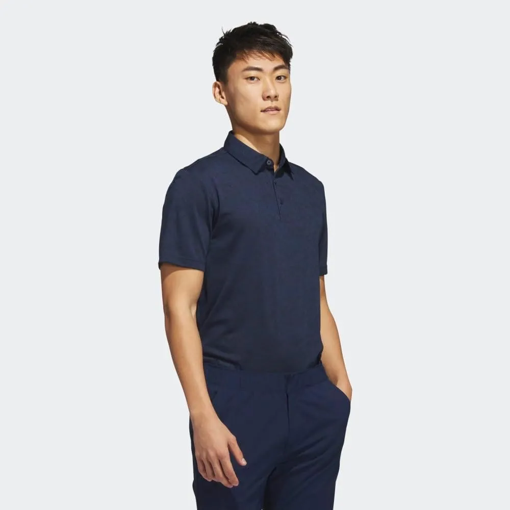 adidas Men's Textured Jacquard Golf Polo Shirt