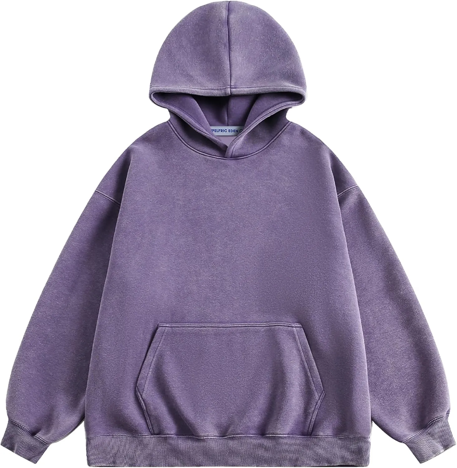 Aelfric Eden Washed Hoodie Oversized Vintage Hoodies Unisex Streetwear Solid Hooded Sweatshirt with Pocket