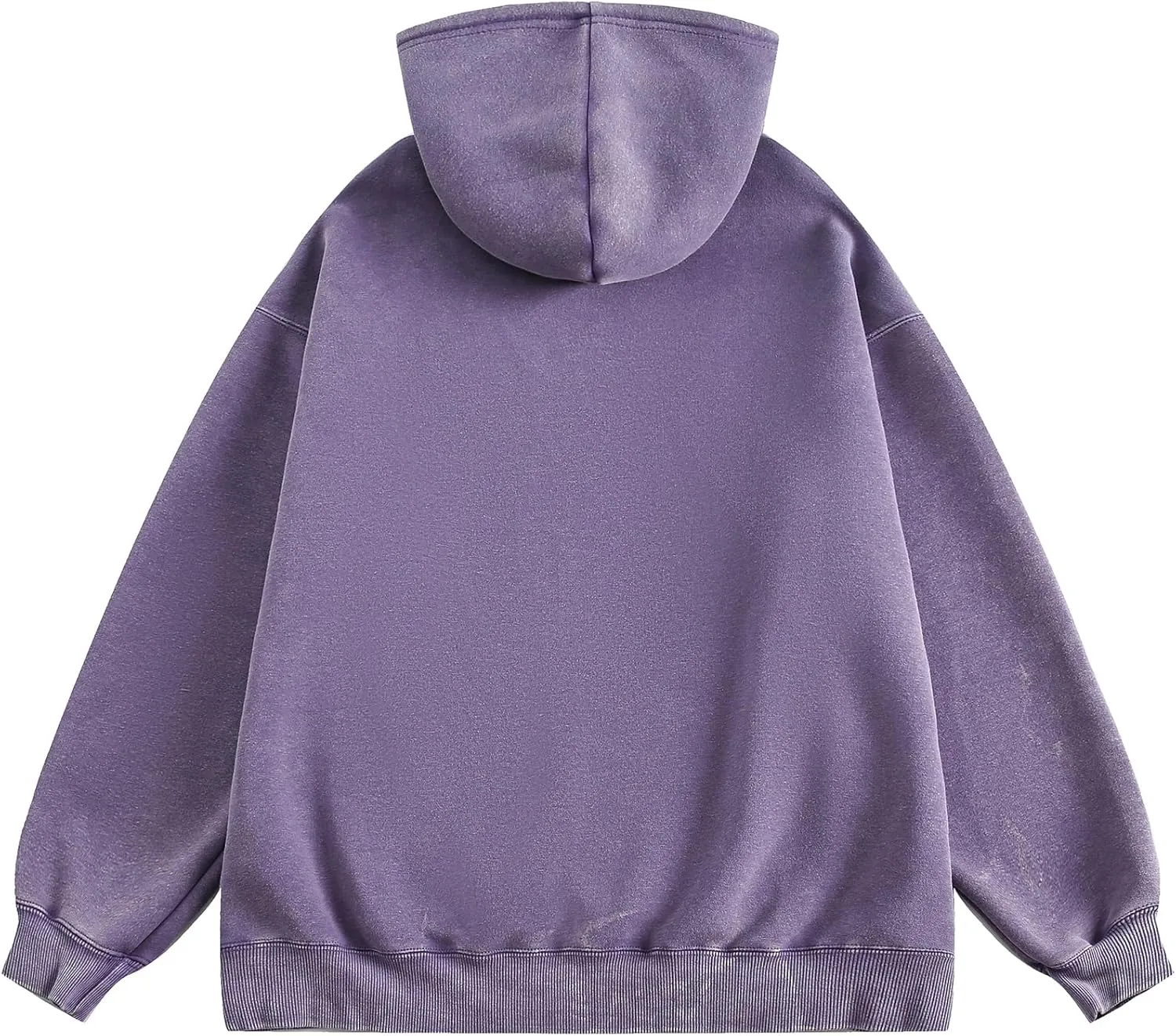 Aelfric Eden Washed Hoodie Oversized Vintage Hoodies Unisex Streetwear Solid Hooded Sweatshirt with Pocket