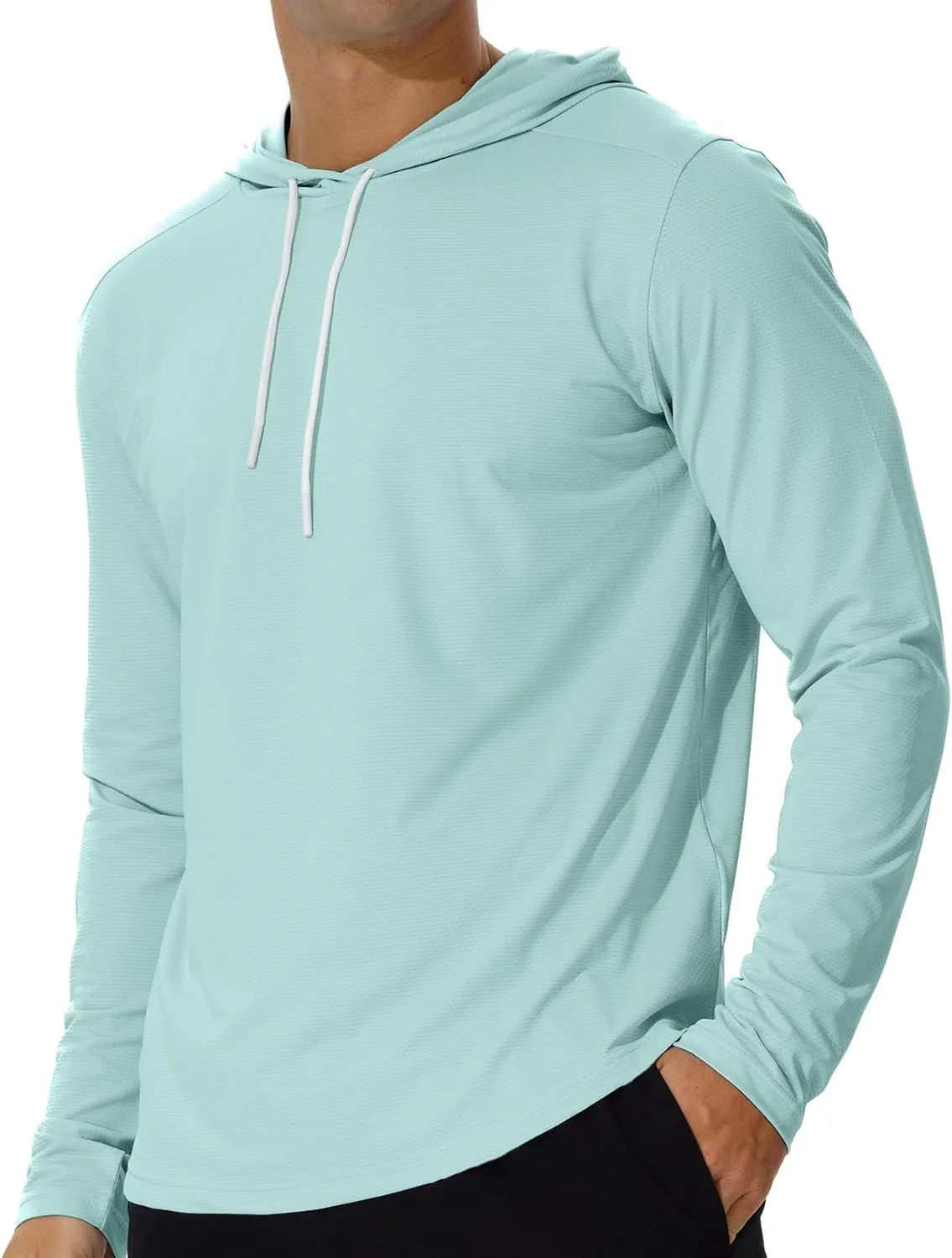AIMPACT Men's Sun Protection Shirts UV SPF UPF 50  Long Short Sleeve Hoodie Rash Guard Fishing Swimming Shirt Lightweight