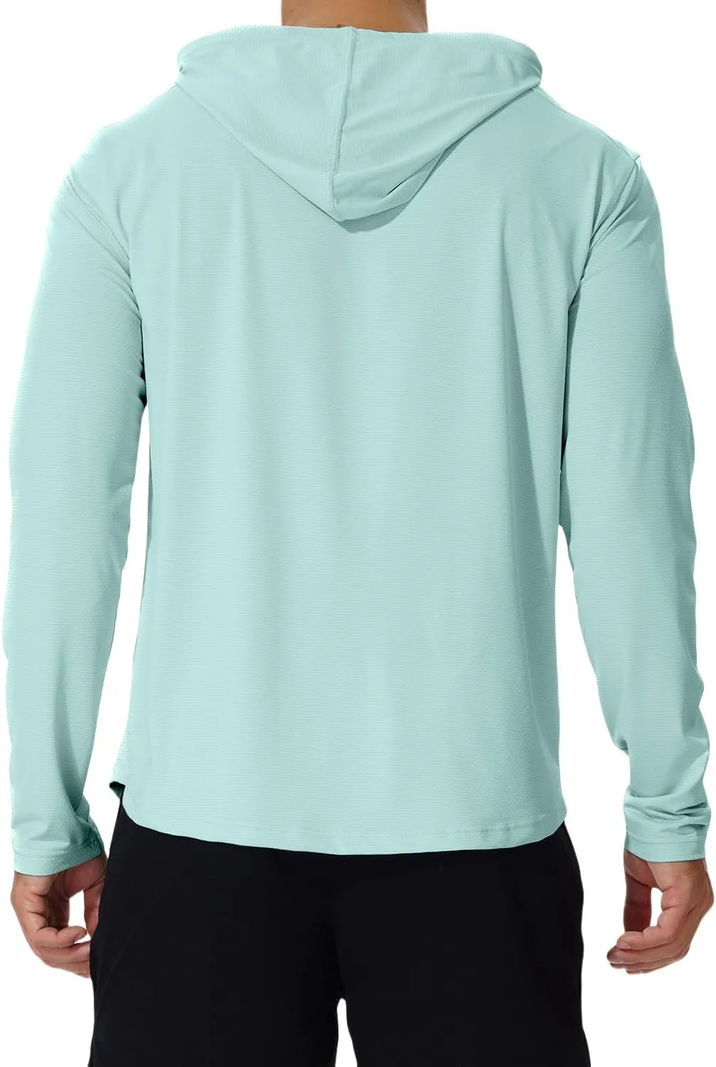 AIMPACT Men's Sun Protection Shirts UV SPF UPF 50  Long Short Sleeve Hoodie Rash Guard Fishing Swimming Shirt Lightweight