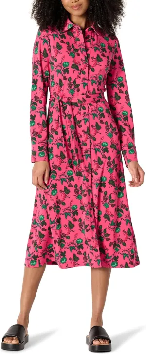 Amazon Essentials Women's Regular-Fit Matte Jersey Midi Length Dress