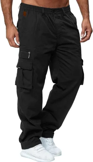 Big and Tall Sweatpants for Men Slim Fit Fleece Lined Sweatpants Plain Zipper Pockets Pants Gym Sports Joggers Every
