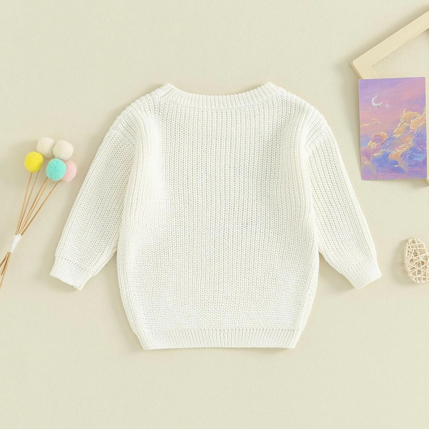 Big Brother Little Brother Matching Outfits Letter Embroidery Knit Sweater Shirt Baby Boy Winter Warm Clothes