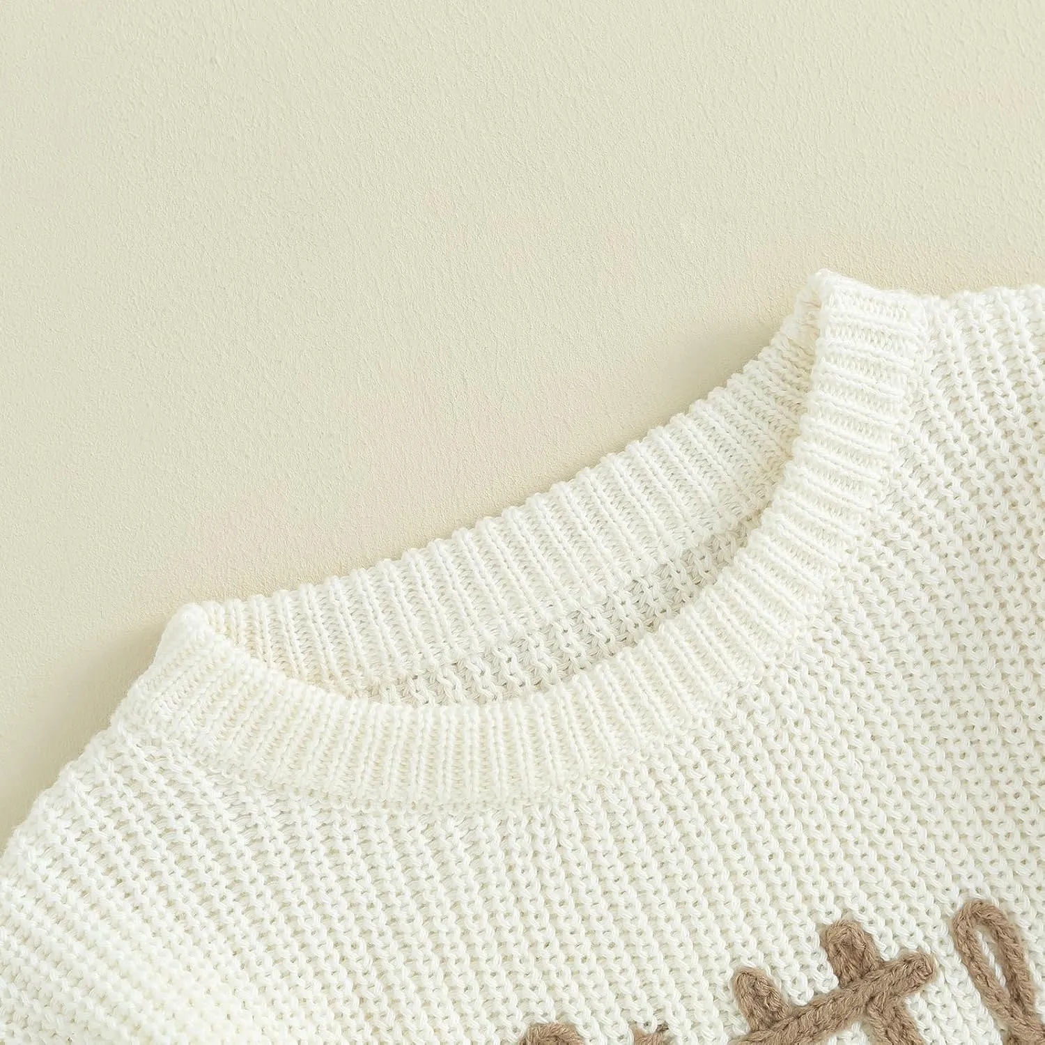 Big Brother Little Brother Matching Outfits Letter Embroidery Knit Sweater Shirt Baby Boy Winter Warm Clothes