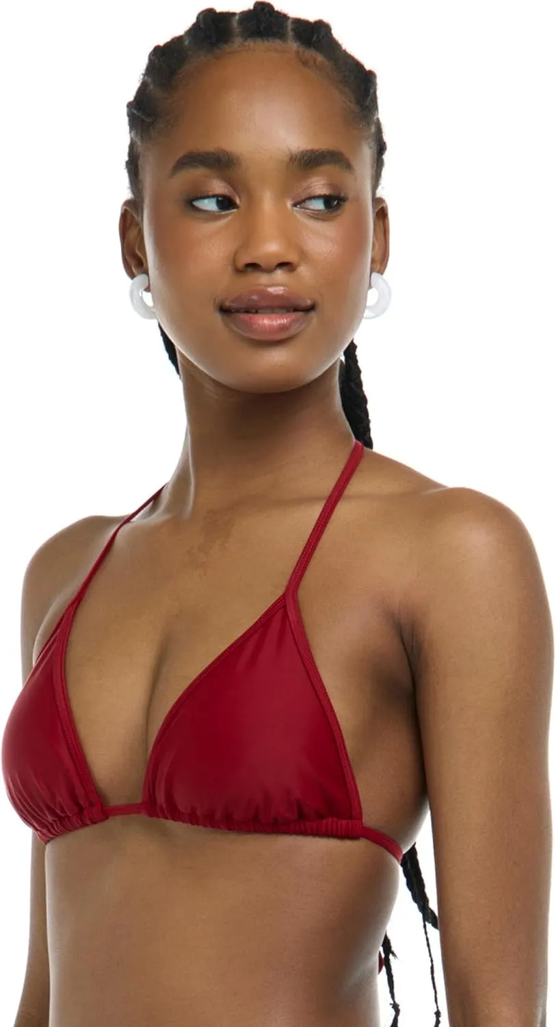 Body Glove Women's Smoothies DITA Solid Slider Triangle Bikini Top Swimsuit