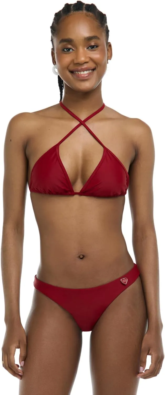Body Glove Women's Smoothies DITA Solid Slider Triangle Bikini Top Swimsuit