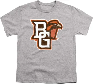 Bowling Green State University Official Distressed Primary Youth Kids Boy/Girls T Shirt