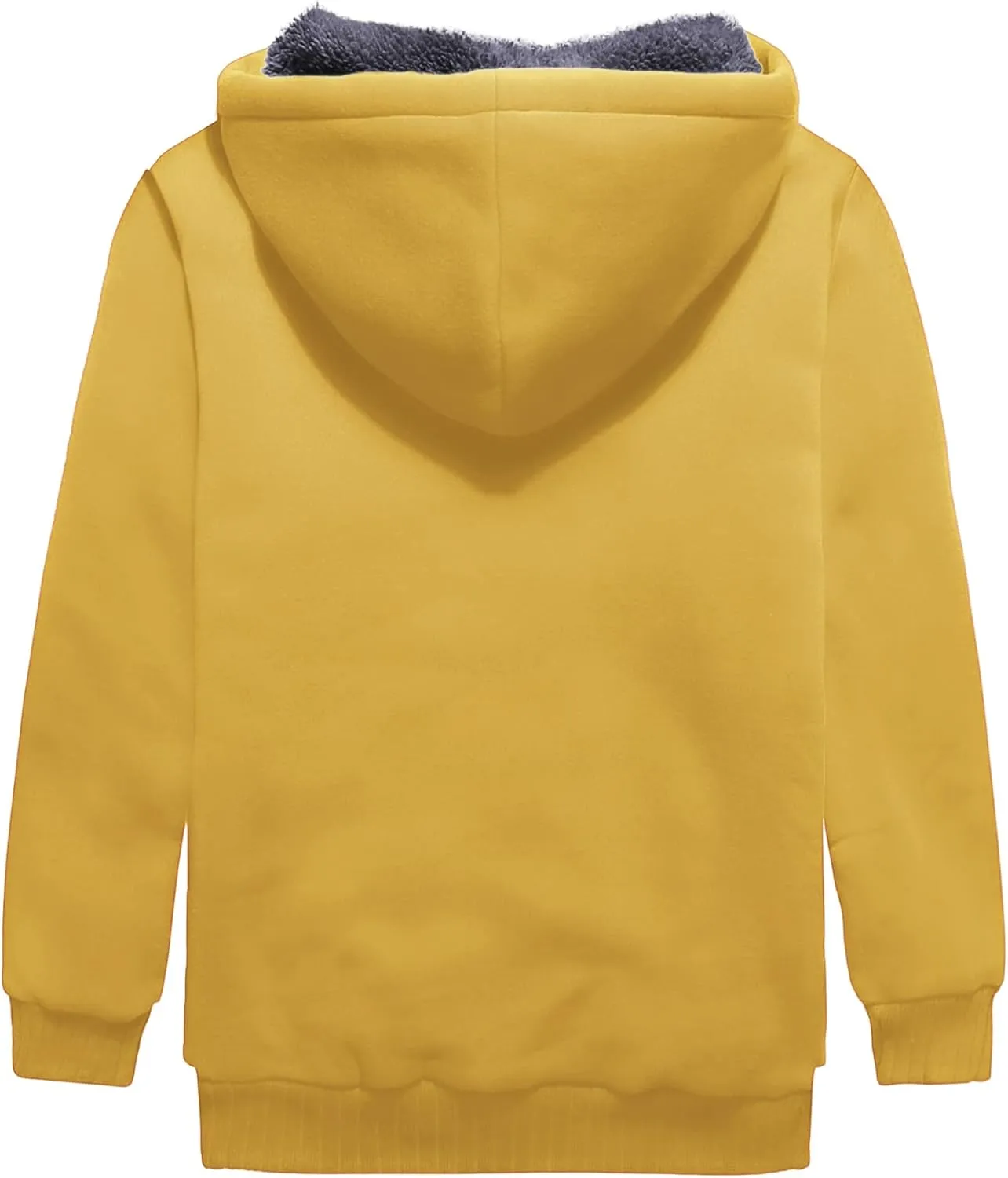 Boys Fleece Jacket Sherpa Lined Zip Up Hoodie Casual Long Sleeve Sweatshirt Warm Jacket 6-15Years (Girls/Kids)