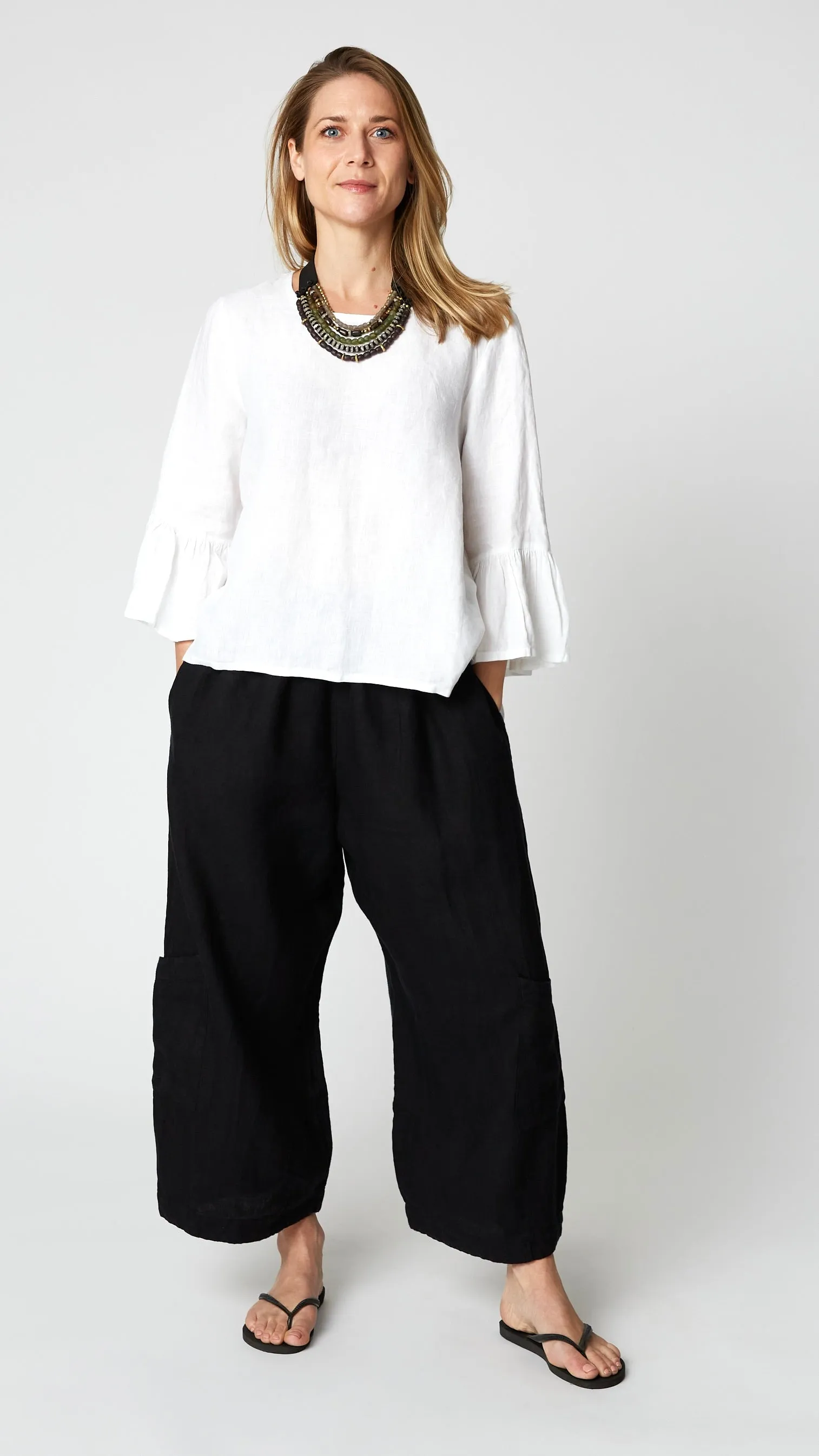 Bryn Walker Light Linen Fran Top