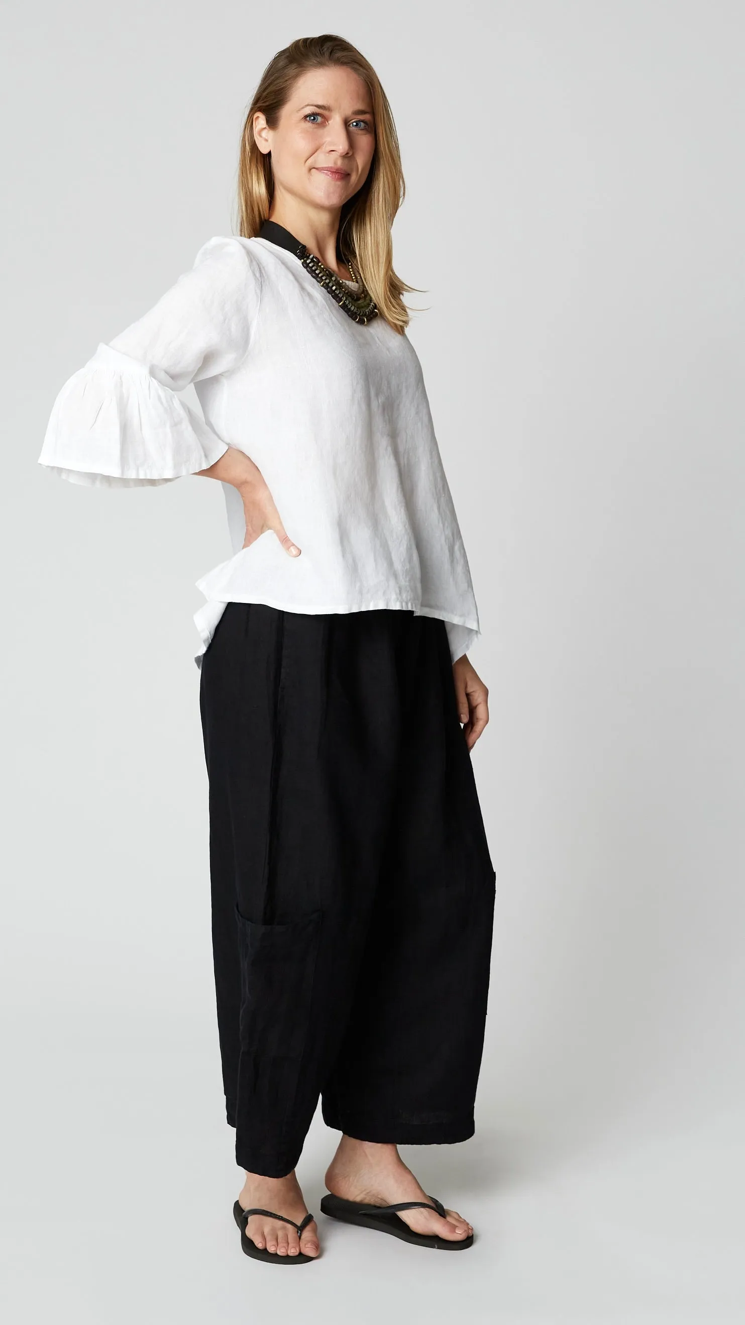Bryn Walker Light Linen Fran Top