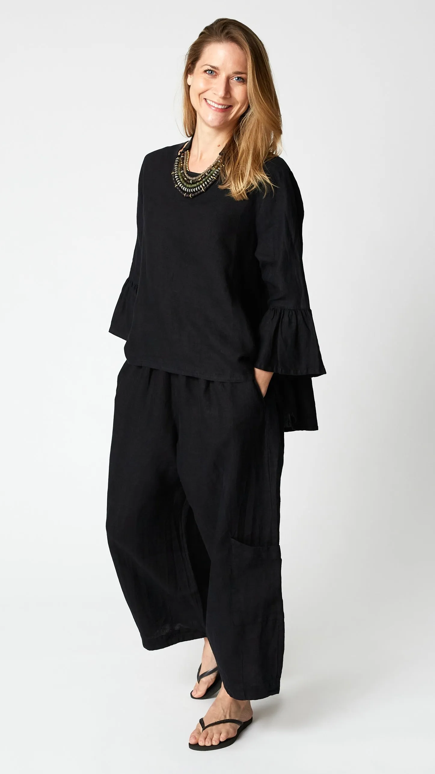 Bryn Walker Light Linen Fran Top