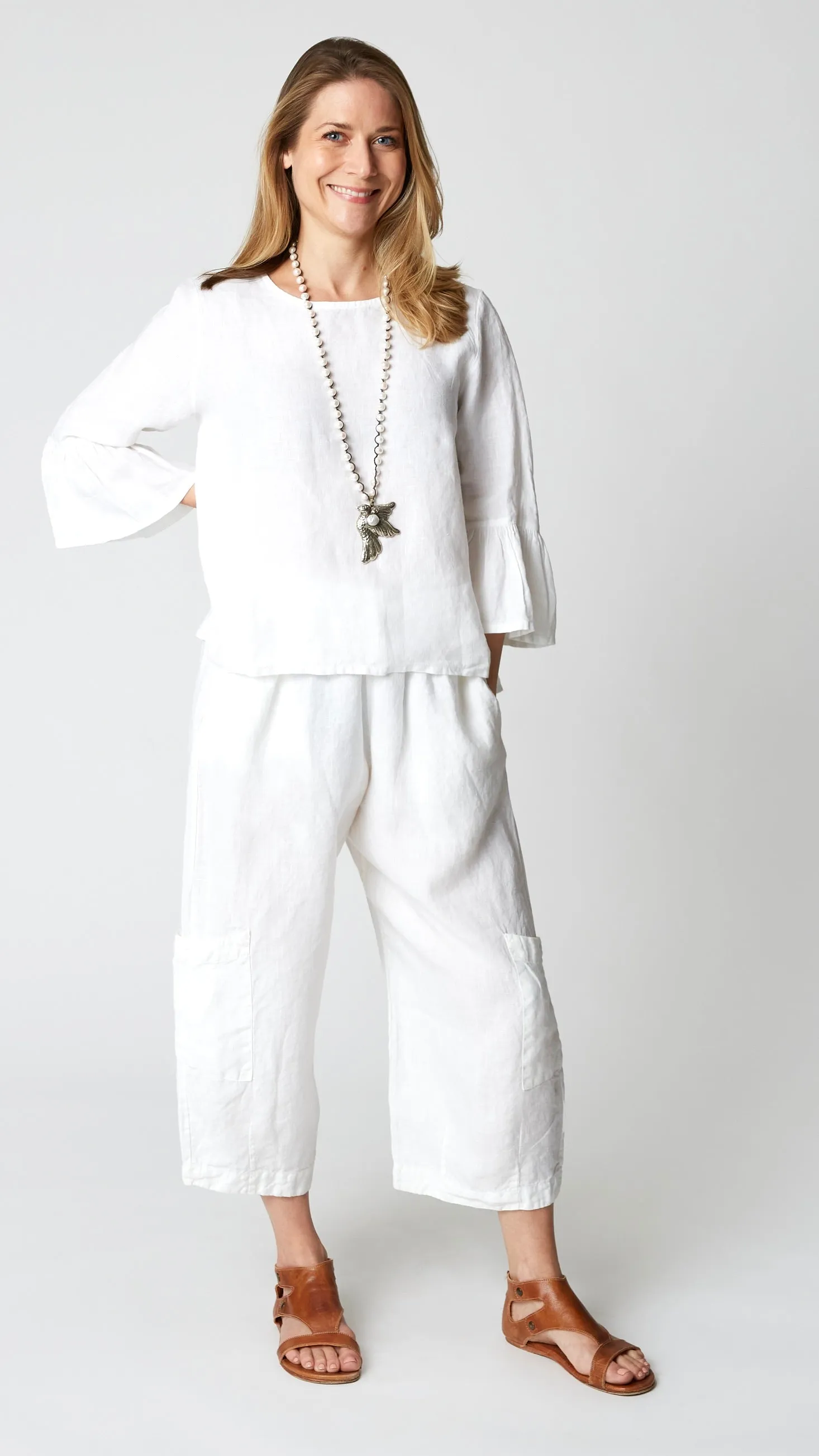 Bryn Walker Light Linen Fran Top