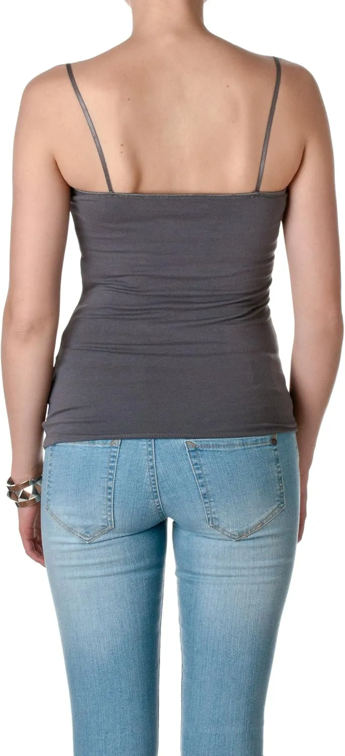 Cami Camisole Built in Shelf Bra Adjustable Spaghetti Strap Tank Top