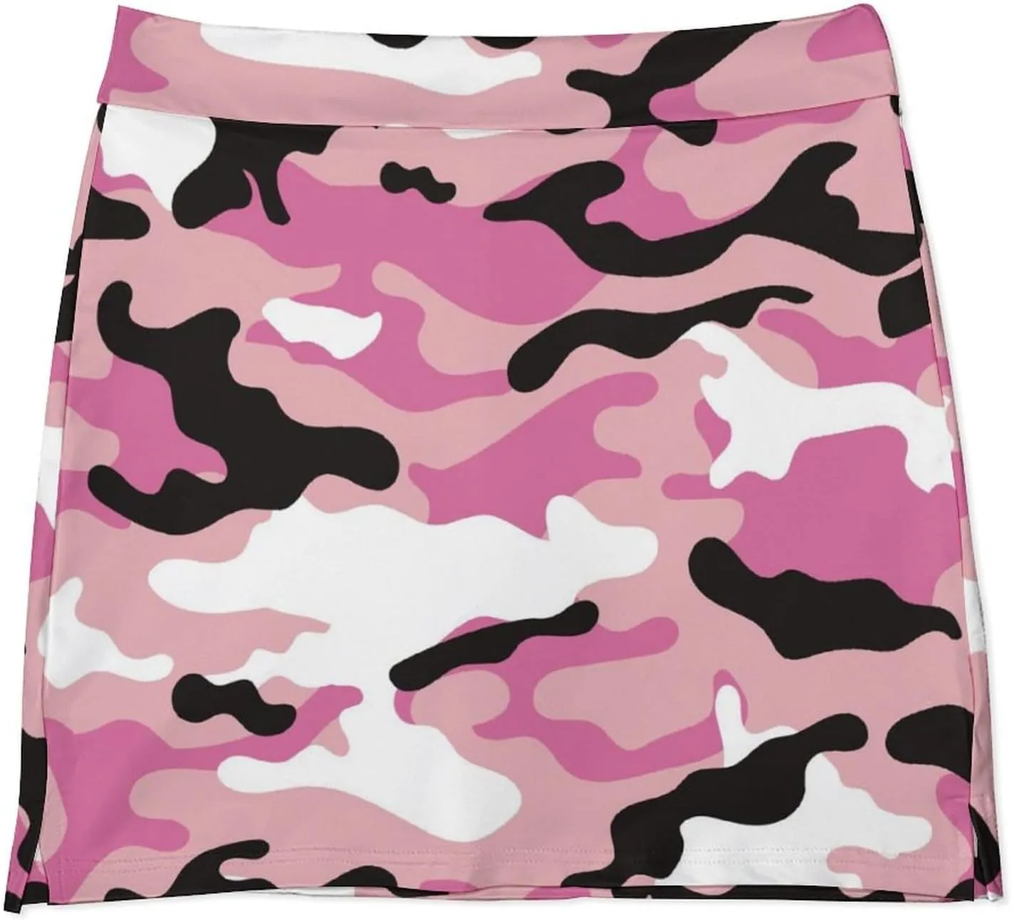 Camouflage Military Women's Mini Tennis Skirt with Shorts Underneath Athletic Workout Cute Skorts