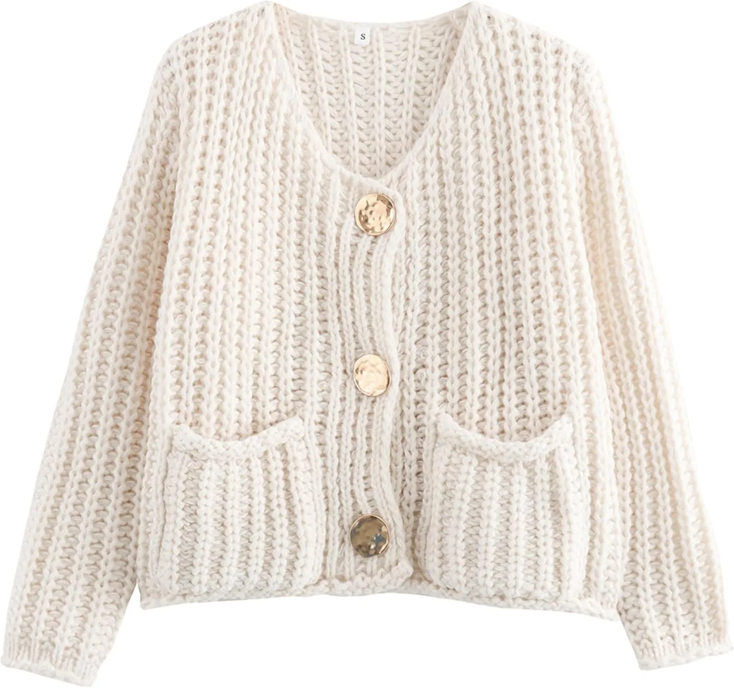 Cardigan Sweaters for Women Sweaters Womens Knit Cardigan Long Sleeve Open Front Button Down Jacket with Pockets