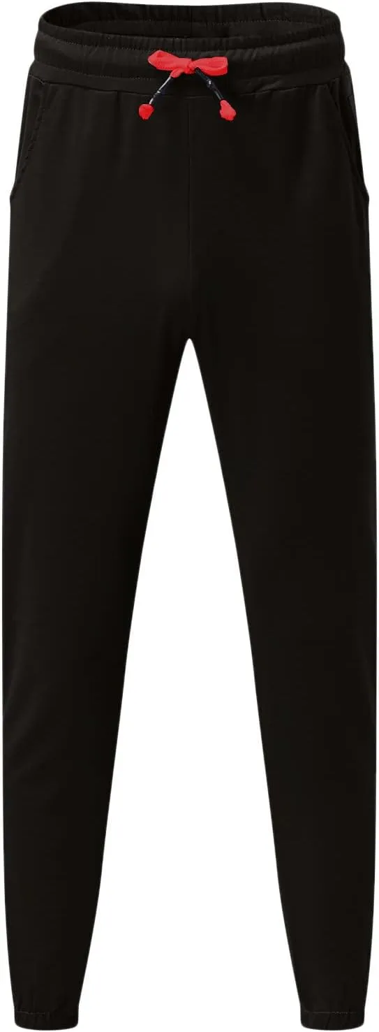 Cargo Pants for Men Relaxed Fit Mens Cargo Pants Fleece Lined with Pockets Open Bottom Cargo Pants Elastic Sweatpants