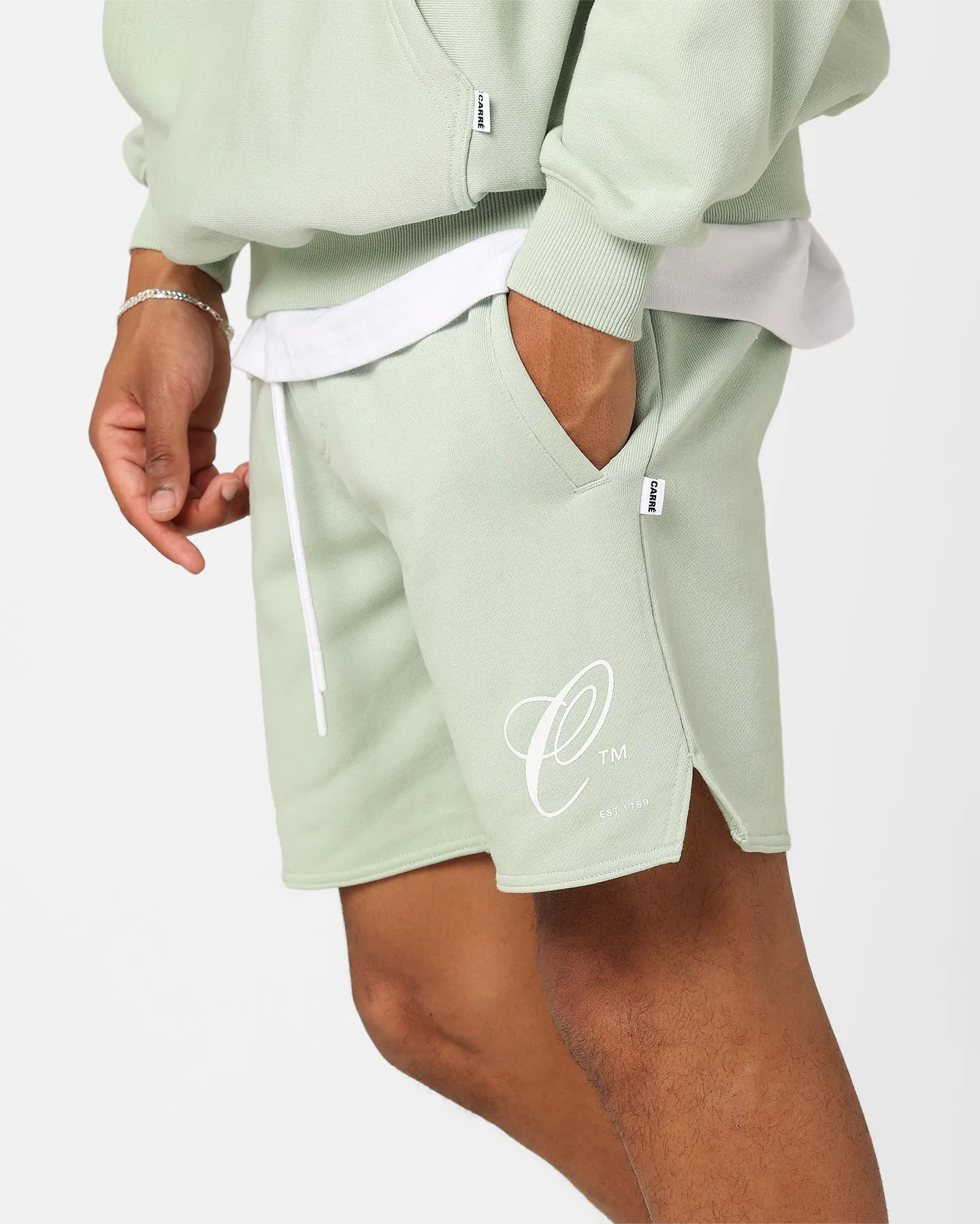 Carre Capital C Terry Shorts Pistachio