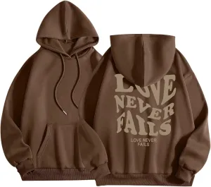 Christian Love Like Jesus Aesthetic Hoodies Oversized Graphic Preppy Sweatshirts for Women Faith Preppy Clothes