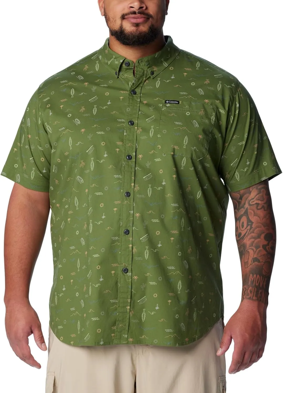 Columbia Men's Rapid Rivers Printed Short Sleeve Shirt