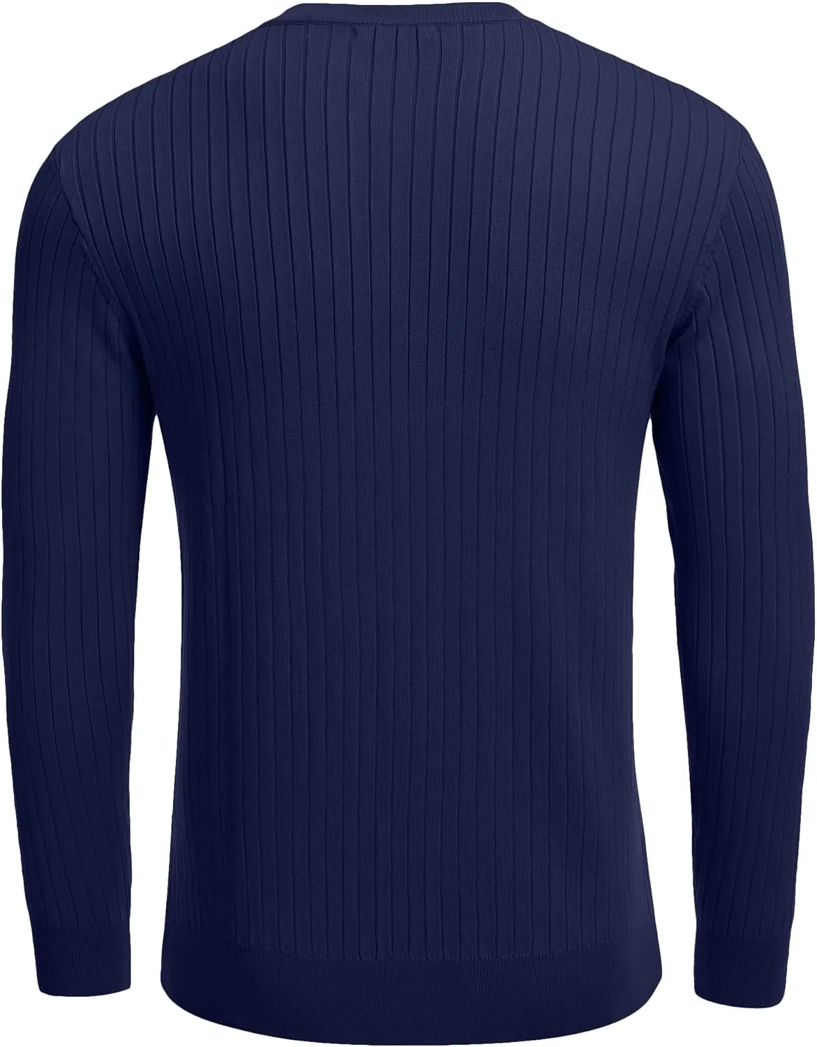 COOFANDY Mens Knit Henley Sweater Long Sleeve Button Down Lightweight Sweater Fall Slim Fit Ribbed Pullover