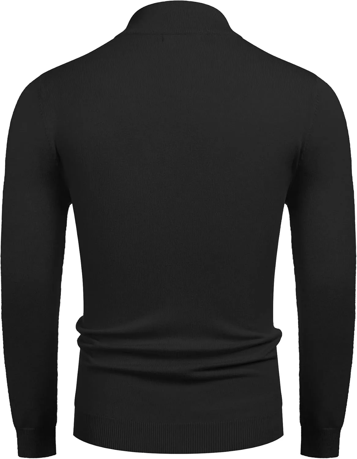 COOFANDY Men's Slim Fit Mock Turtleneck Pullover Sweater Casual Basic Knitted Thermal Sweaters