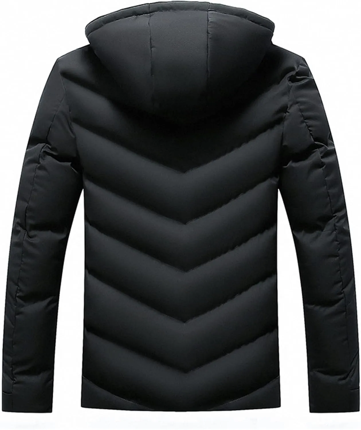 Crazynekos Men Autumn Winter Down Cotton Coat Padded Jacket Warm Long Sleeve Top
