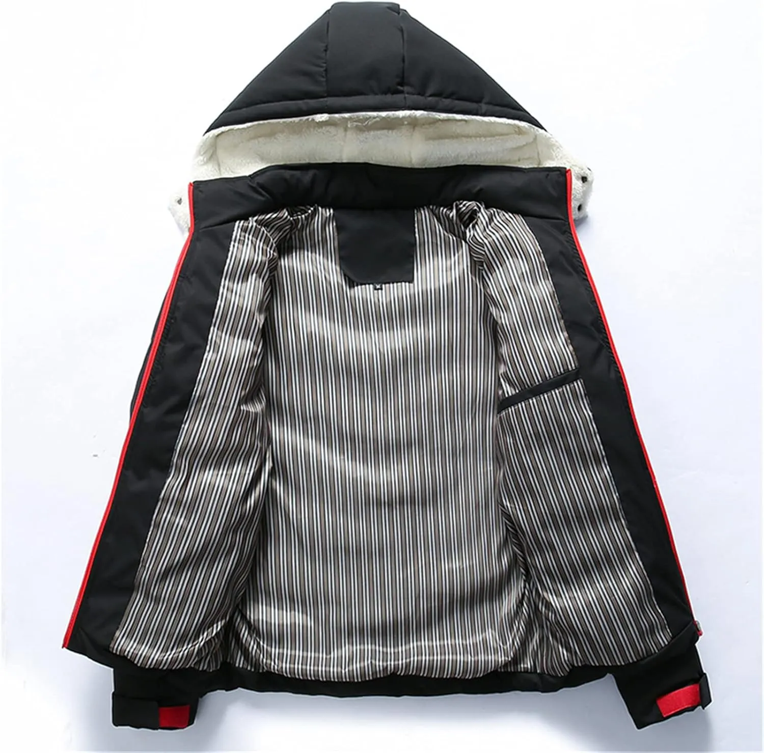 Crazynekos Men Autumn Winter Down Cotton Coat Padded Jacket Warm Long Sleeve Top