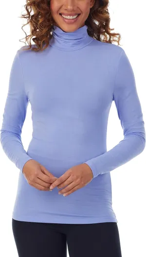 Cuddl Duds Women's Softwear with Stretch Long Sleeve Turtle Neck Top