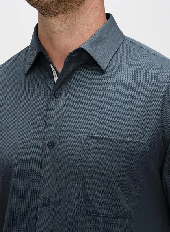 Damipow Mens Slim Fit Dress Shirts Long Sleeve Button Down Cotton Casual Business Shirt