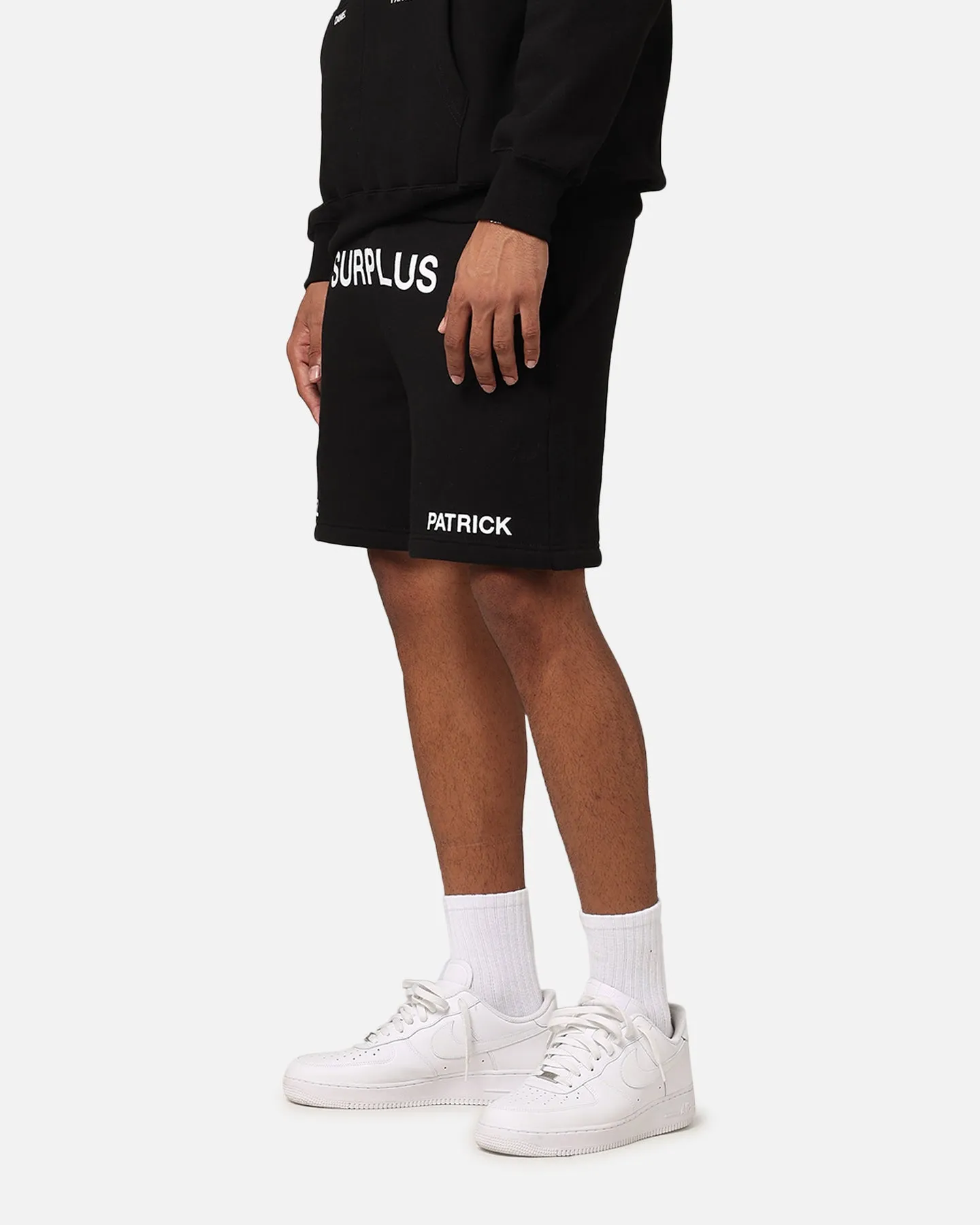 Daniel Patrick Surplus Logo Sweat Shorts Black