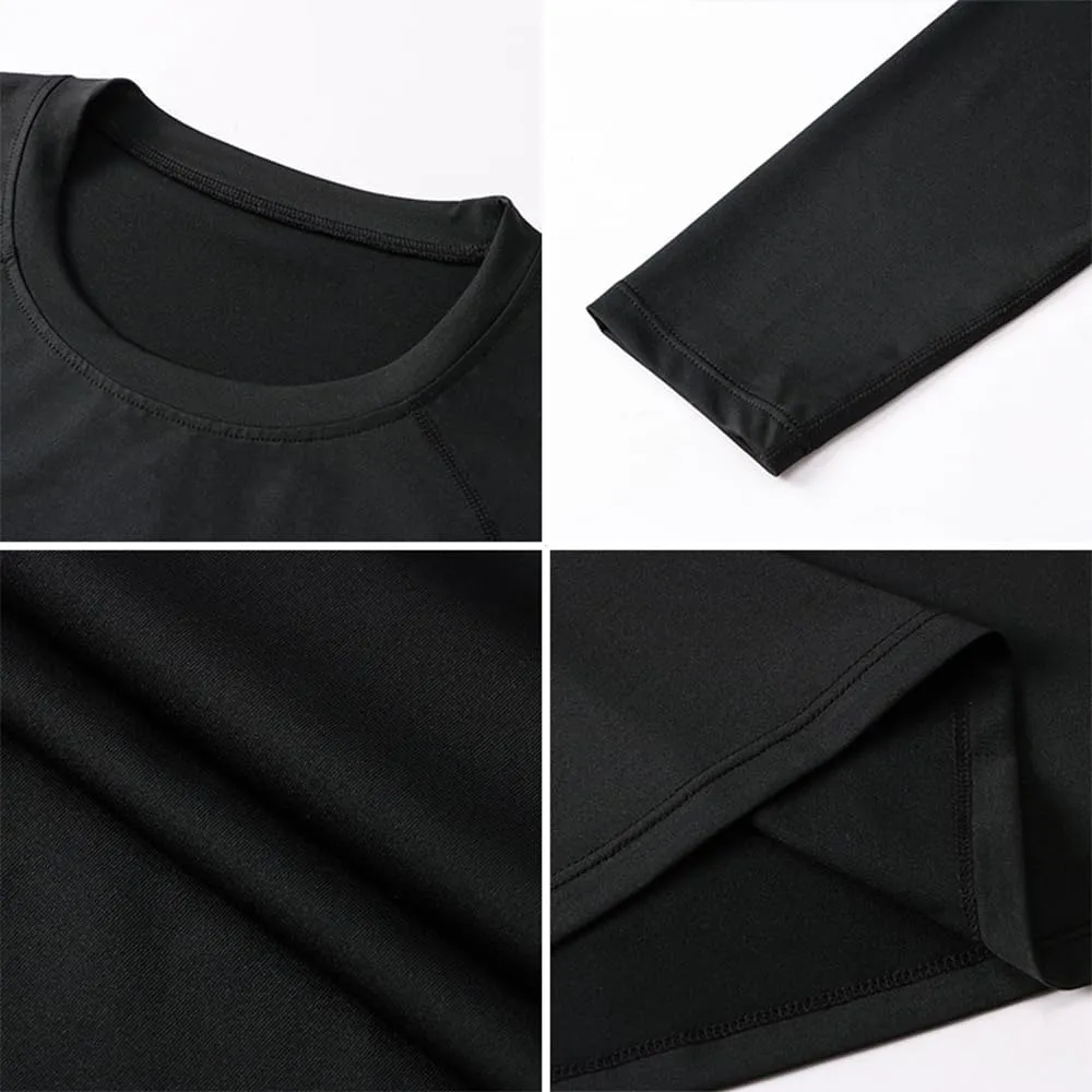 doorslay 3 Pack Compression Shirts for Men, Thermal Long Sleeve Athletic Undershirt, Base Layer Gear Tshirt for Workout Tops