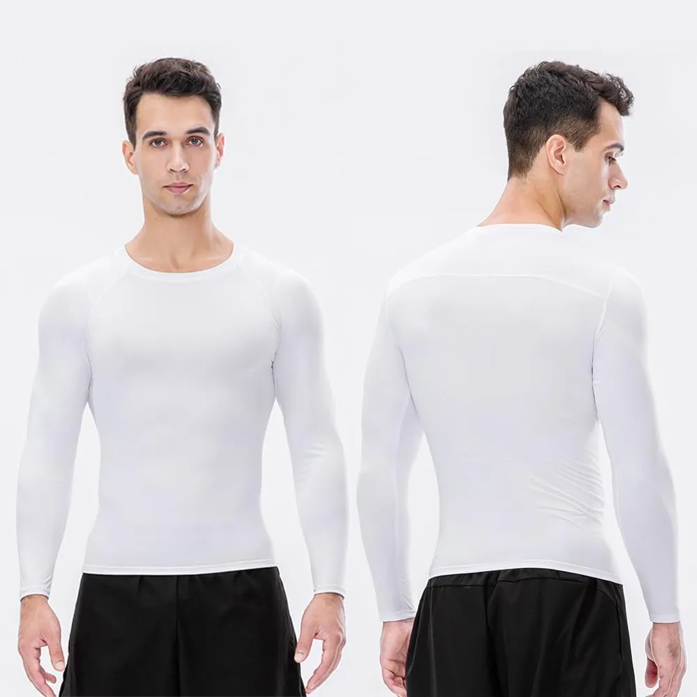 doorslay 3 Pack Compression Shirts for Men, Thermal Long Sleeve Athletic Undershirt, Base Layer Gear Tshirt for Workout Tops