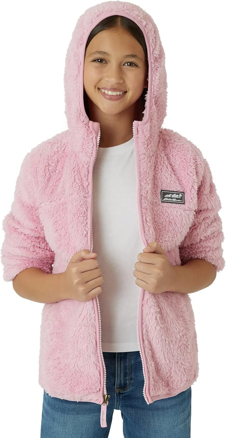 Eddie Bauer Kids' Zip Up - Kids' Full Zip Ultra Soft Sherpa Fleece Hoodie Sweatshirt for Boys and Girls (5-20)