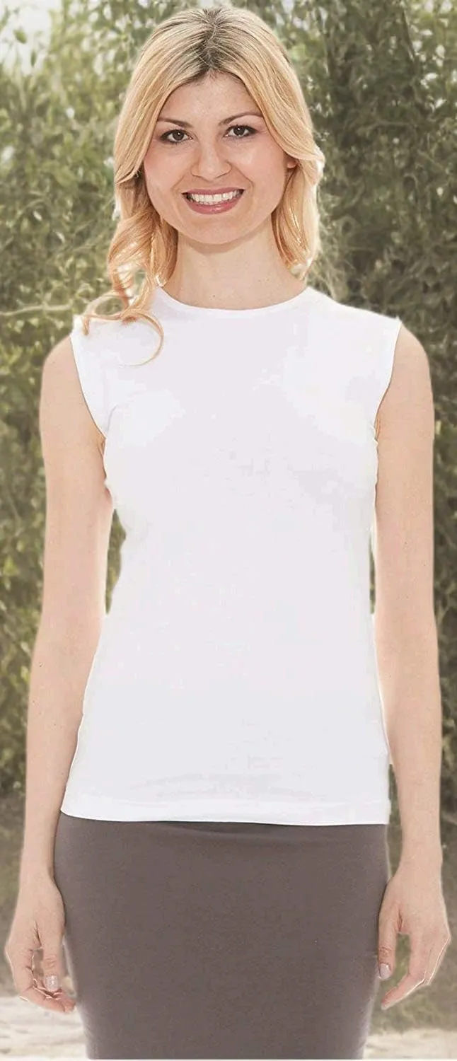 ESTEEZ Women's Tank Top Base Layering Camisole Fitted Sleeveless T-Shirt