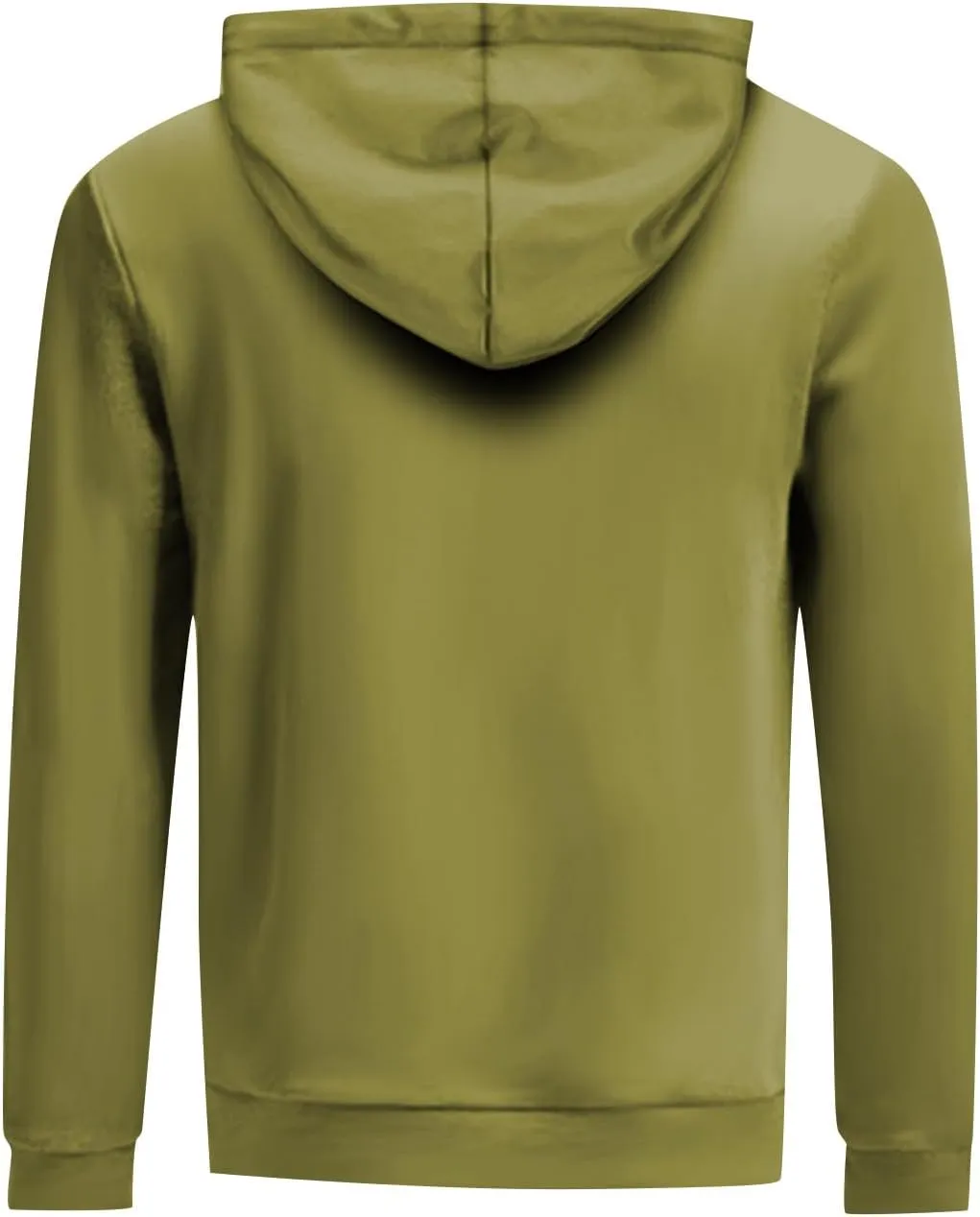 Fashion Hoodies for Men Plus Size Solid Long Sleeve Drawstring Pullover 2024 Fall Winter Hooded Sweatshirts