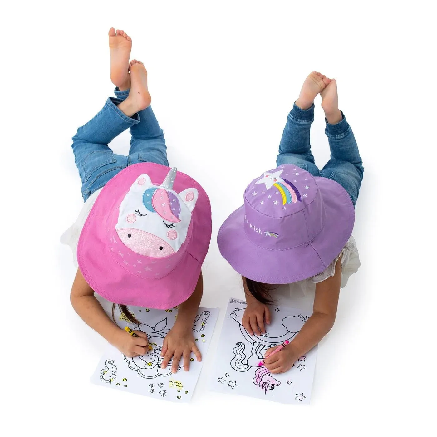 Flapjack Kids UPF50  Sun Hat - Unicorn/Star